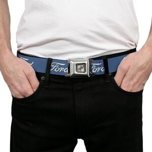 Ford Buckle Down Starburst Blue Seatbelt Belt